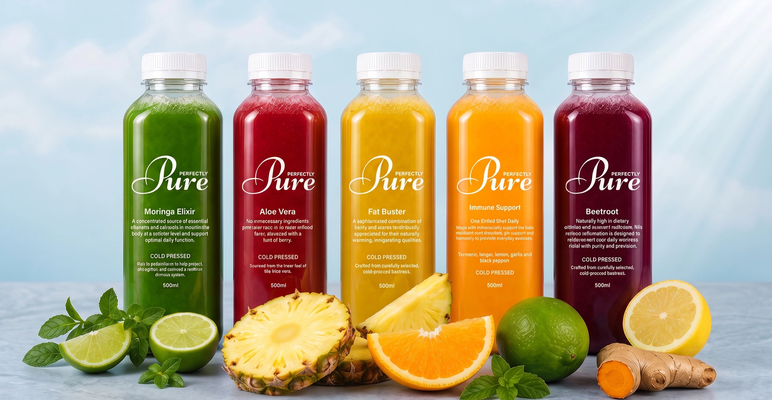 The Perfectly Pure juice collection
